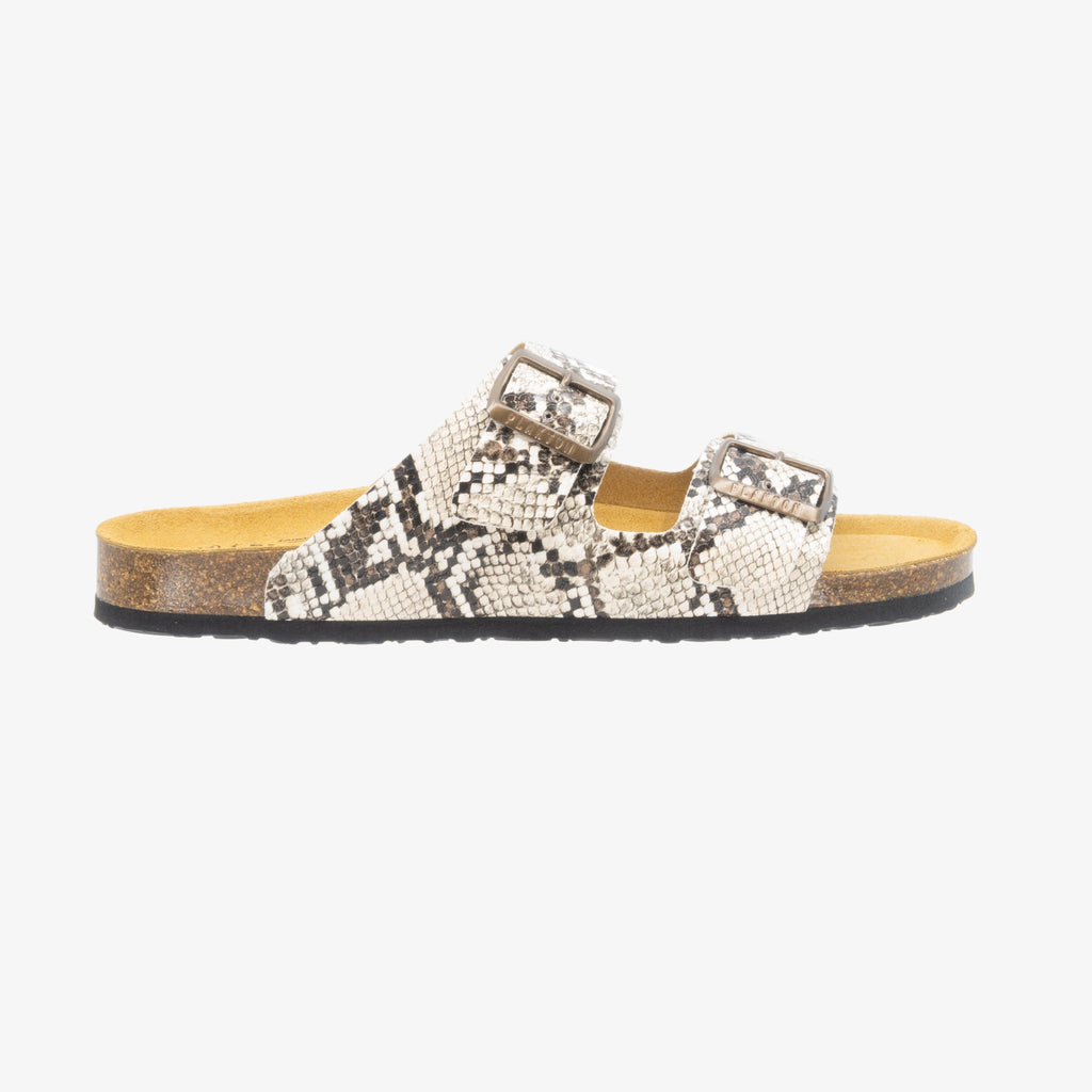 Barna Mens Sandal - Crema Snake Manbalina (faux snake)