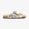 Barna Mens Sandal - Crema Snake Manbalina (faux snake)