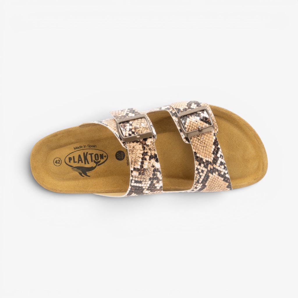 Barna Mens Sandal - Marron Snake Manbalina (faux snake)