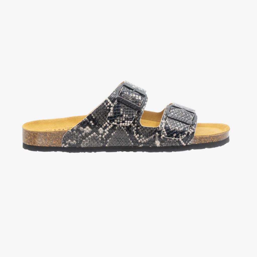 Barna Mens Sandal - Negro Snake Manbalina (faux snake)