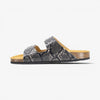 Barna Mens Sandal - Negro Snake Manbalina (faux snake)