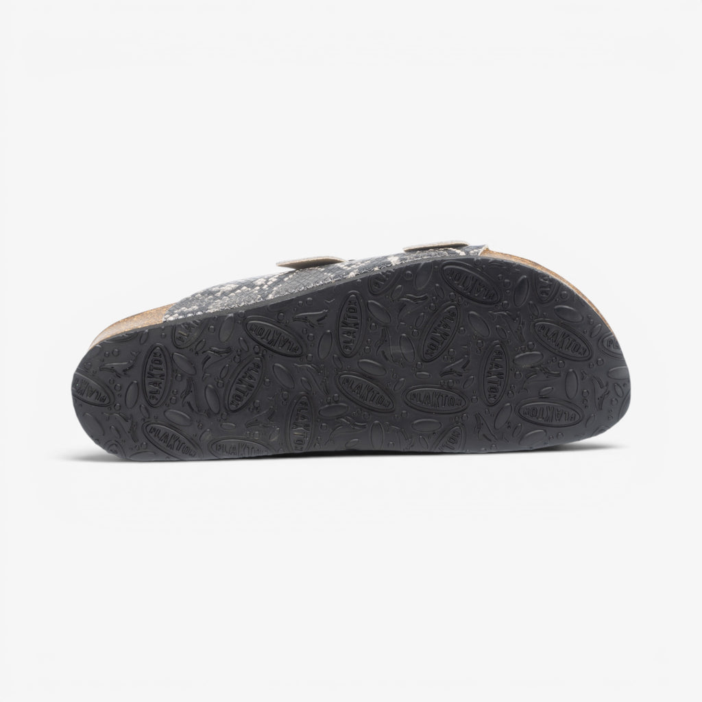 Barna Mens Sandal - Negro Snake Manbalina (faux snake)