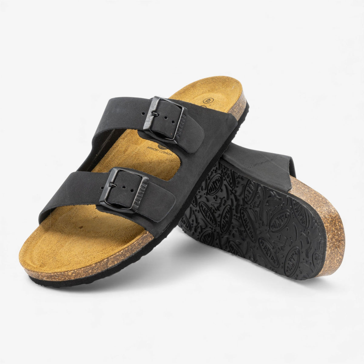 Barna Nobuck Mens Sandal – Negro image 1