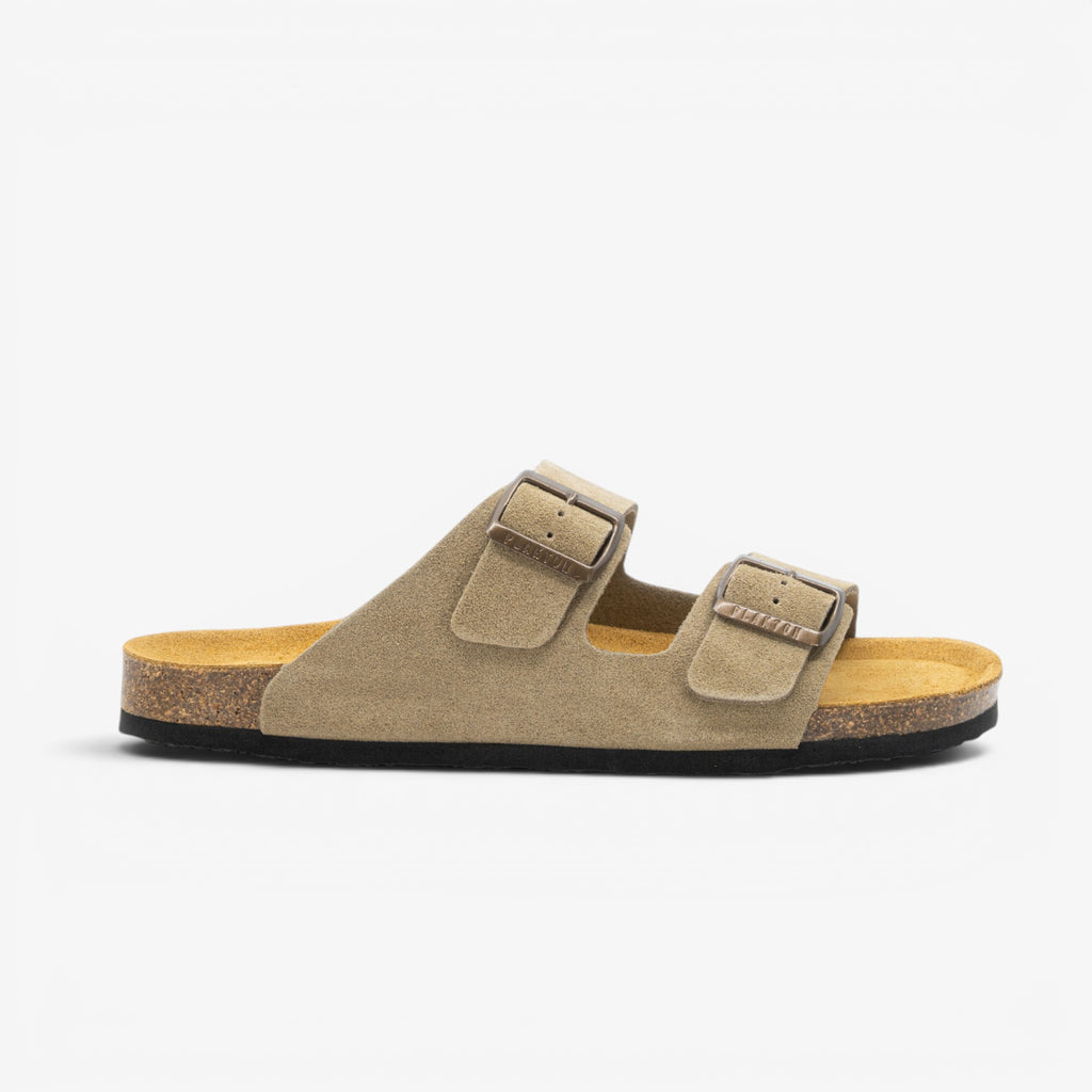 Barna Mens Sandal - Ceniza Serraje Top (recycled suede)
