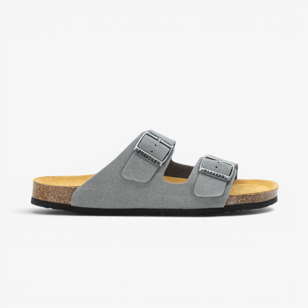 Barna Mens Sandal - Gris Serraje Top (recycled suede)