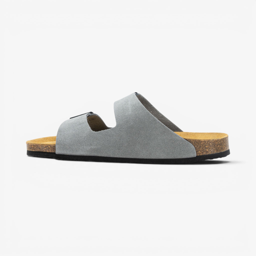 Barna Mens Sandal - Gris Serraje Top (recycled suede)