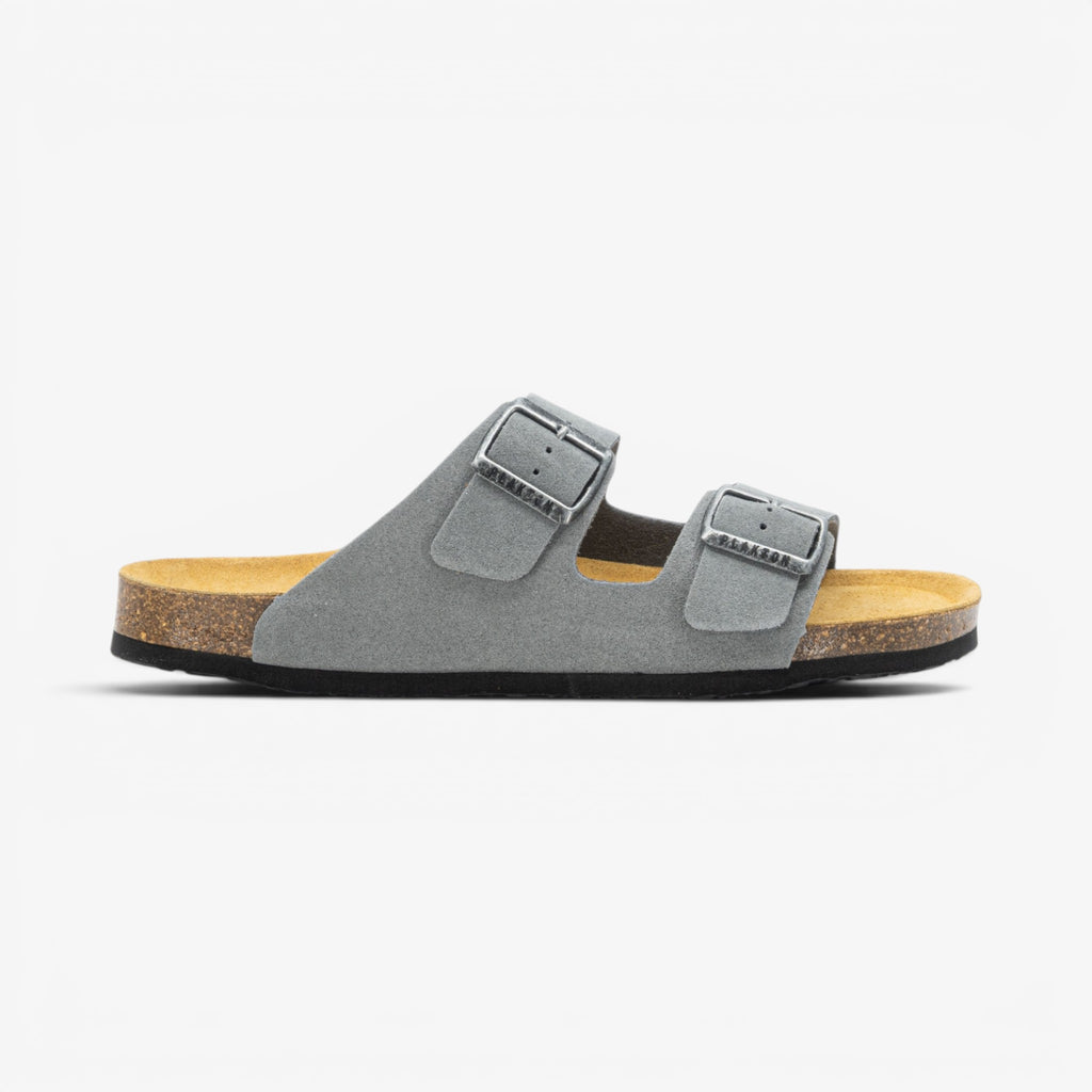 Barna Mens Sandal - Gris Serraje Top (recycled suede)