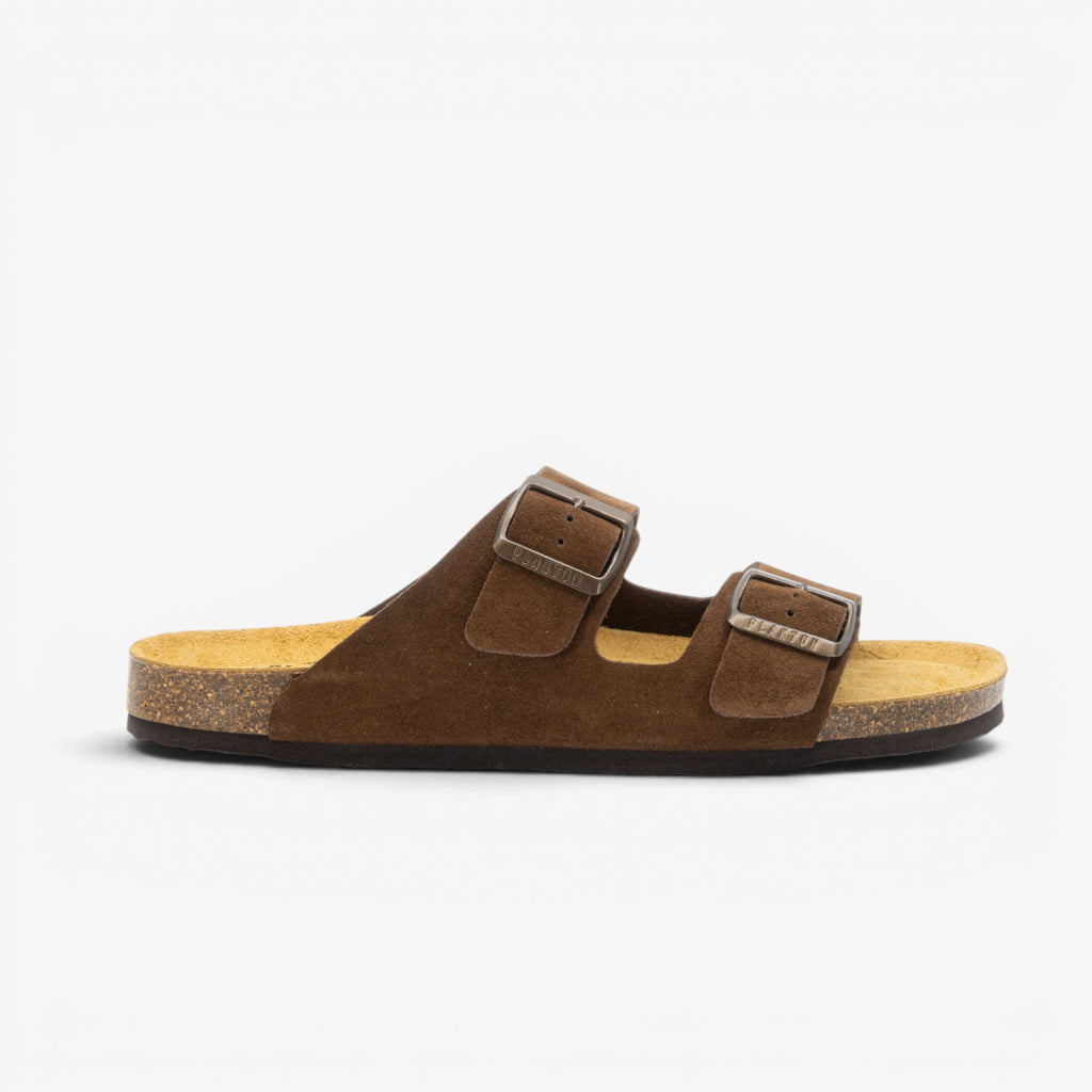 Barna Mens Sandal - Marron Serraje Top (recycled suede)