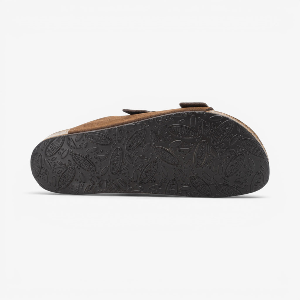 Barna Mens Sandal - Marron Serraje Top (recycled suede)