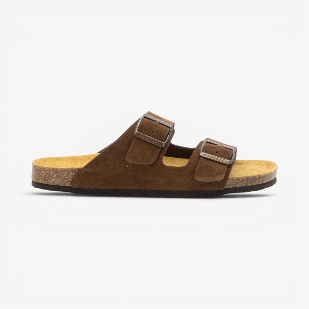 Barna Mens Sandal - Marron Serraje Top (recycled suede)