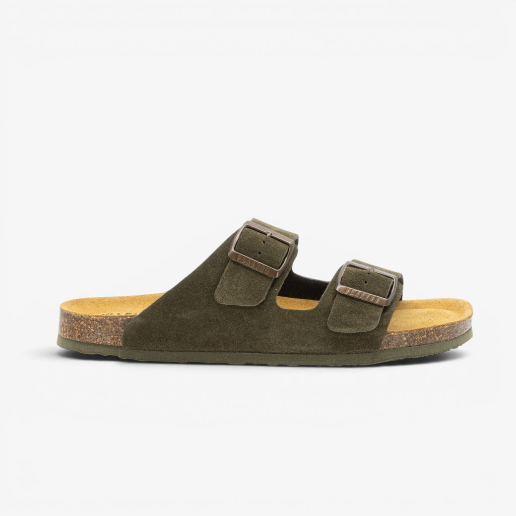Barna Mens Sandal - Militar Serraje Top (recycled suede)