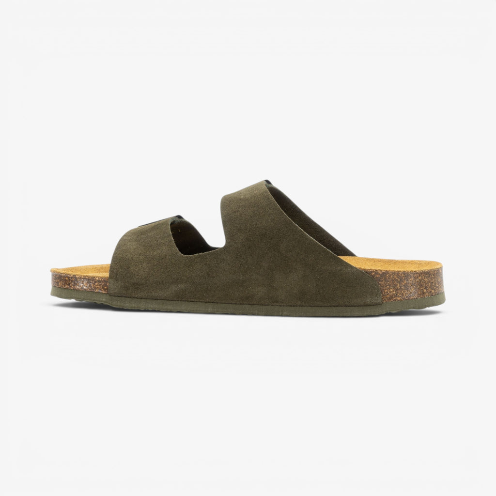 Barna Mens Sandal - Militar Serraje Top (recycled suede)