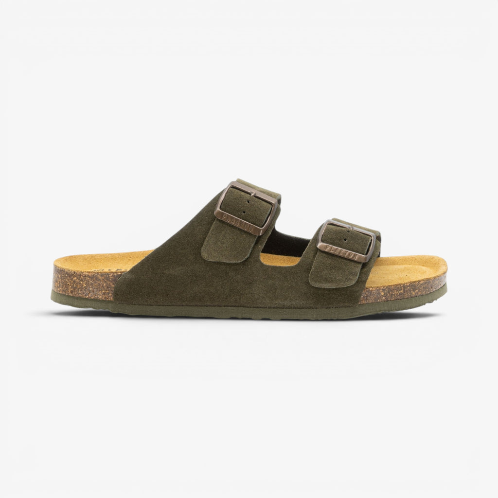 Barna Mens Sandal - Militar Serraje Top (recycled suede)