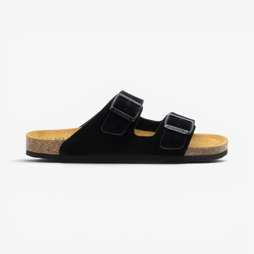 Barna Mens Sandal - Negro Serraje Top (recycled suede)