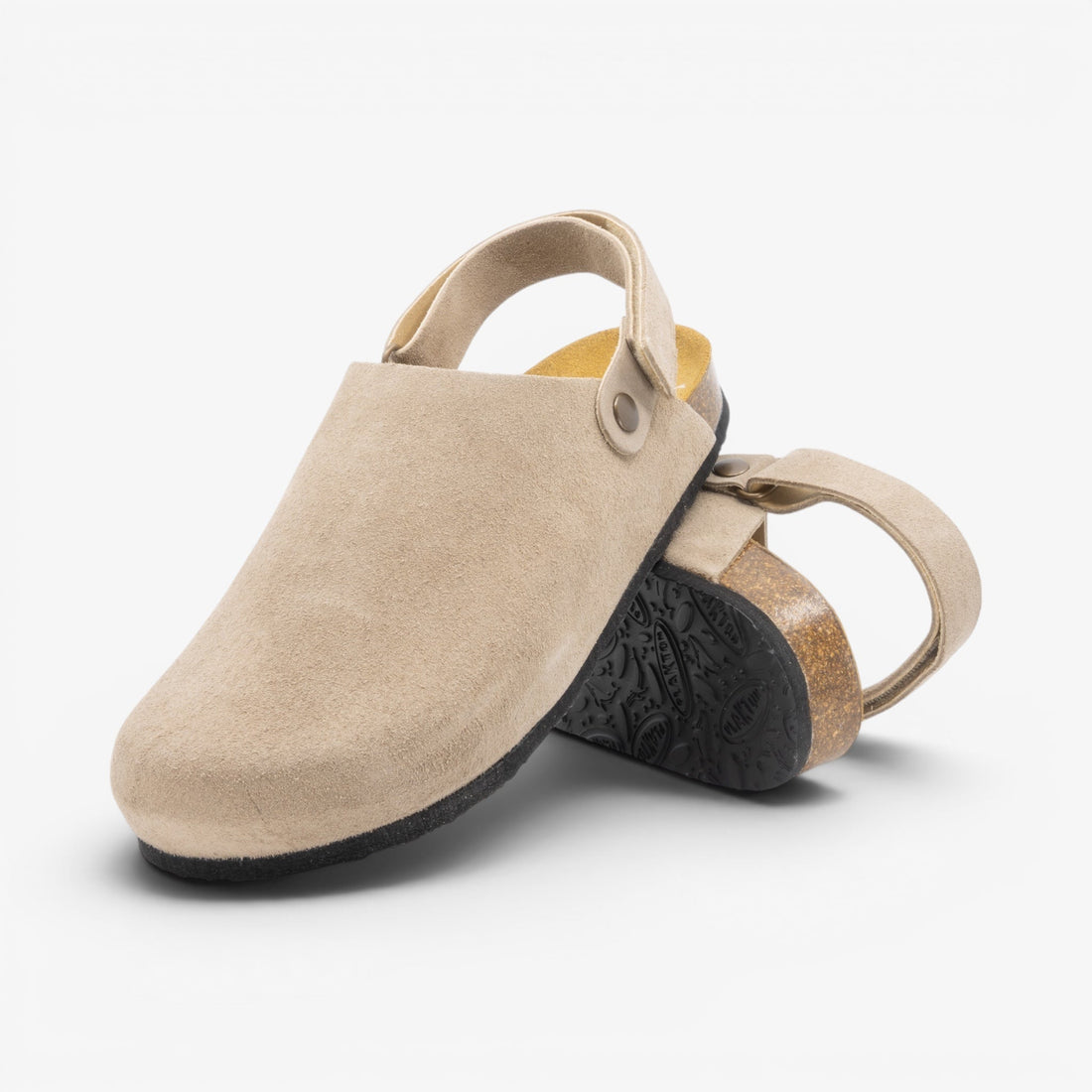 Oslo Afelpado Mens Clog – Piedra image 1