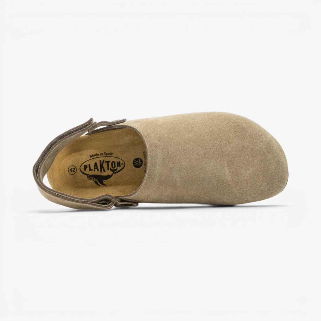 Oslo Mens Clog - Ceniza Serraje Top (recycled suede)