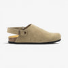 Oslo Mens Clog - Ceniza Serraje Top (recycled suede)