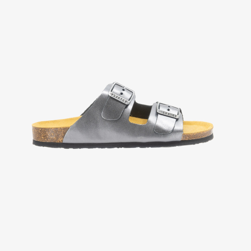 Beta Womens Sandal - Anthracita Copell (metallic leather)