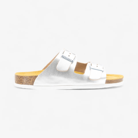 Beta Womens Sandal - Plata Copell (metallic leather)