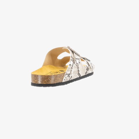 Beta Womens Sandal - Crema Snake Manbalina (faux snake)