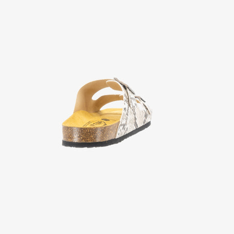 Beta Womens Sandal - Crema Snake Manbalina (faux snake)