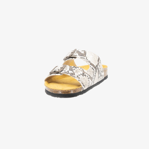 Beta Womens Sandal - Crema Snake Manbalina (faux snake)