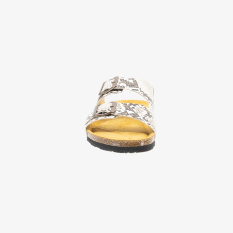 Beta Womens Sandal - Crema Snake Manbalina (faux snake)