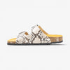 Beta Womens Sandal - Crema Snake Manbalina (faux snake)
