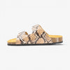 Beta Womens Sandal - Marron Snake Manbalina (faux snake)