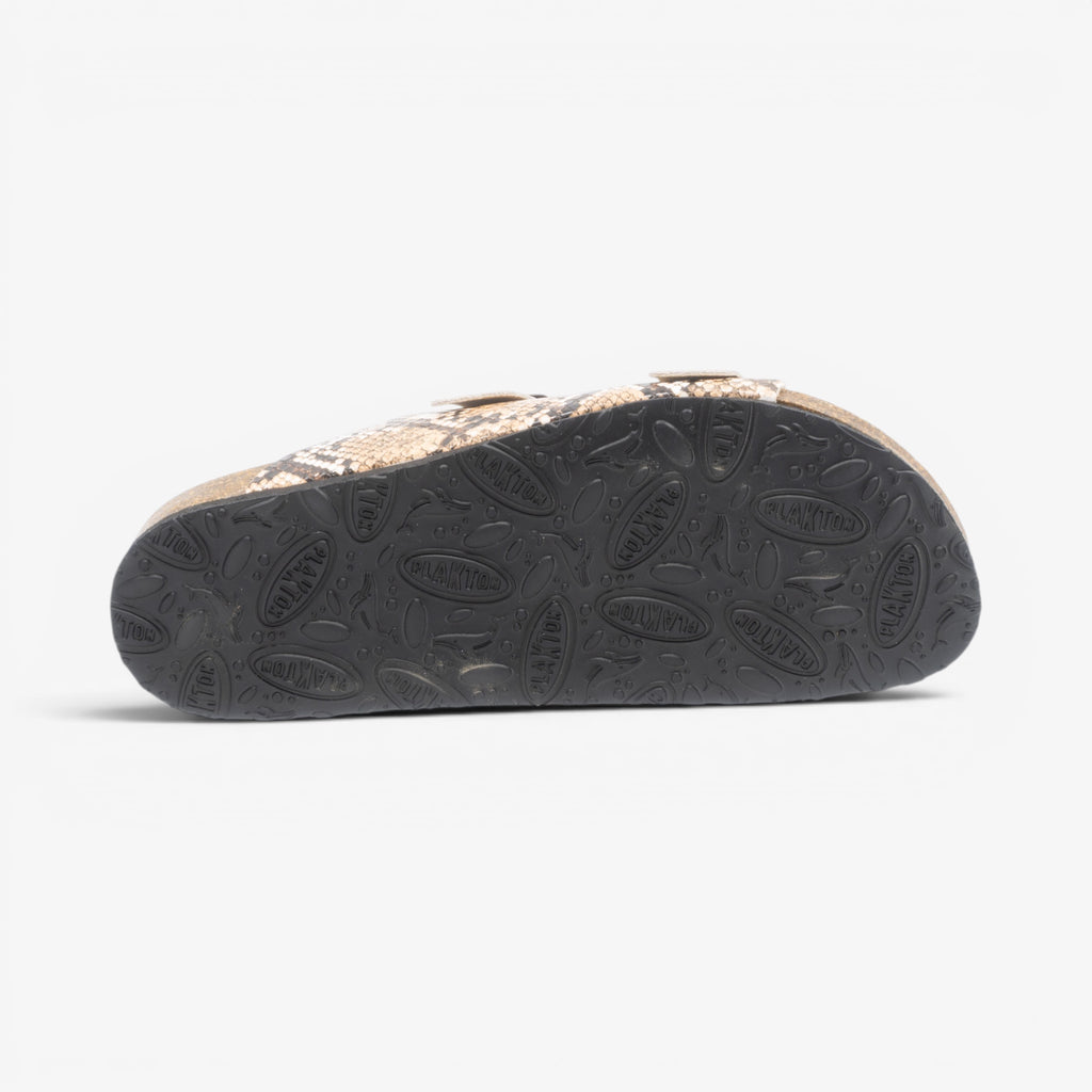 Beta Womens Sandal - Marron Snake Manbalina (faux snake)