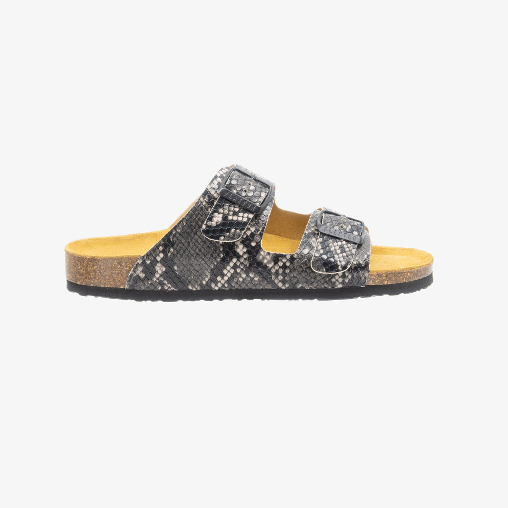 Beta Womens Sandal - Negro Snake Manbalina (faux snake)