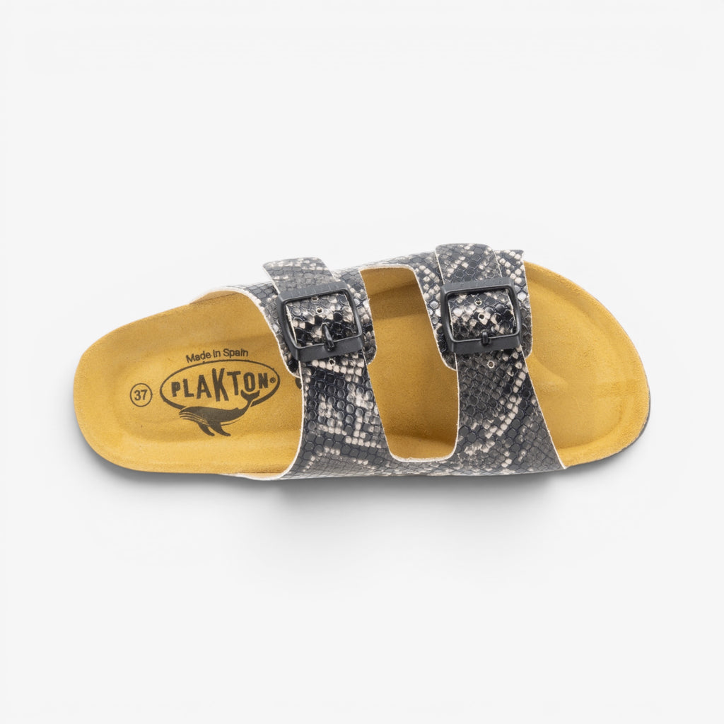 Beta Womens Sandal - Negro Snake Manbalina (faux snake)