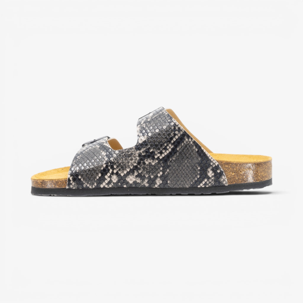 Beta Womens Sandal - Negro Snake Manbalina (faux snake)