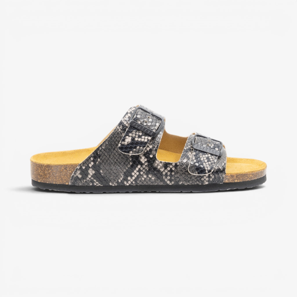 Beta Womens Sandal - Negro Snake Manbalina (faux snake)