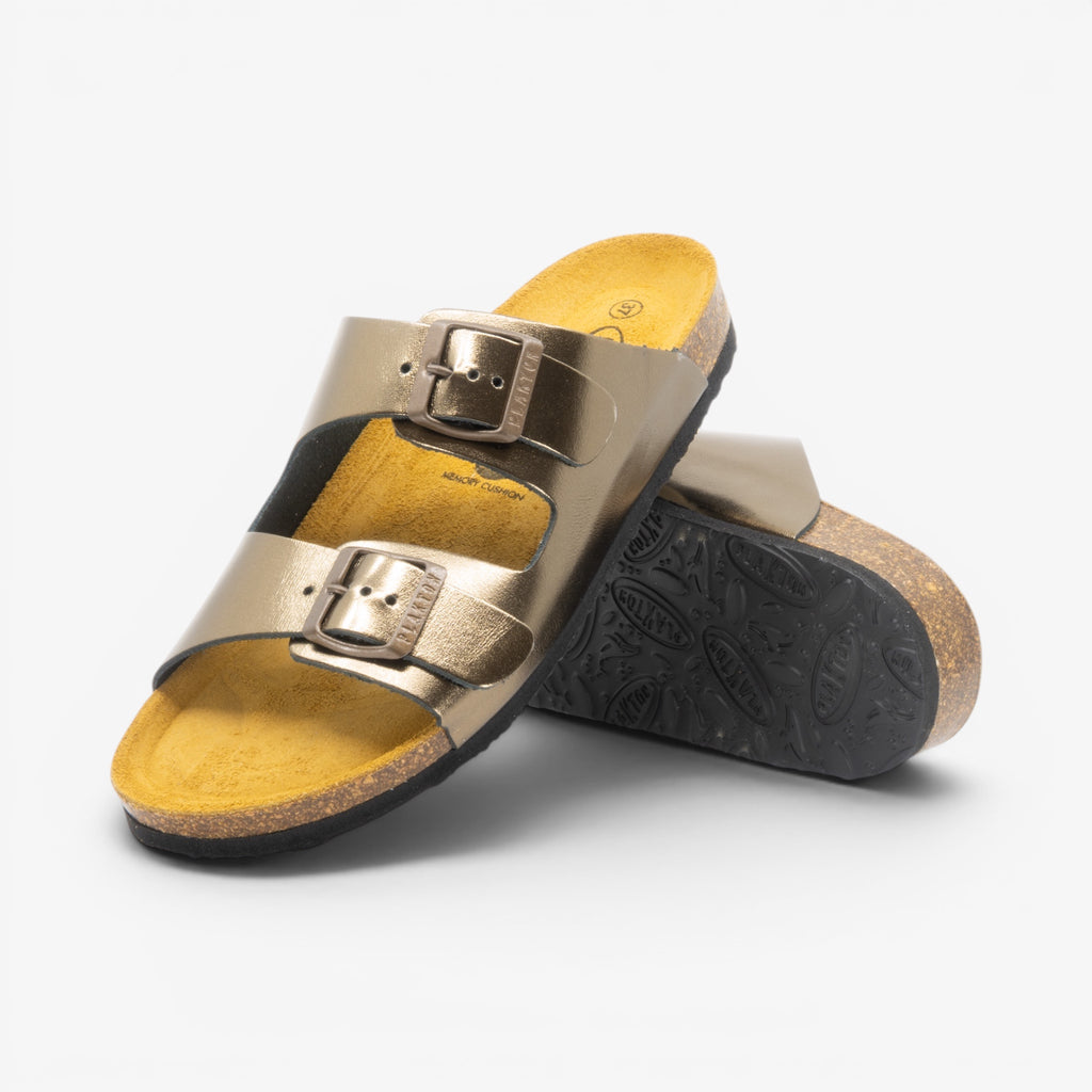 Beta Womens Sandal - Bronce Metal Lux (metallic leather)