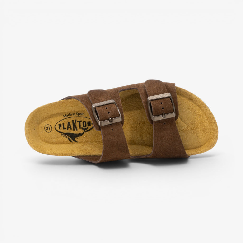 Beta Womens Sandal - Marron Serraje Top (recycled suede)