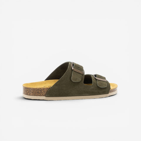 Beta Womens Sandal - Militar Serraje Top (recycled suede)