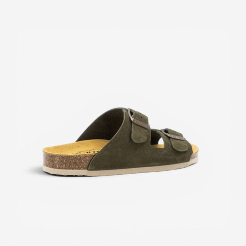 Beta Womens Sandal - Militar Serraje Top (recycled suede)