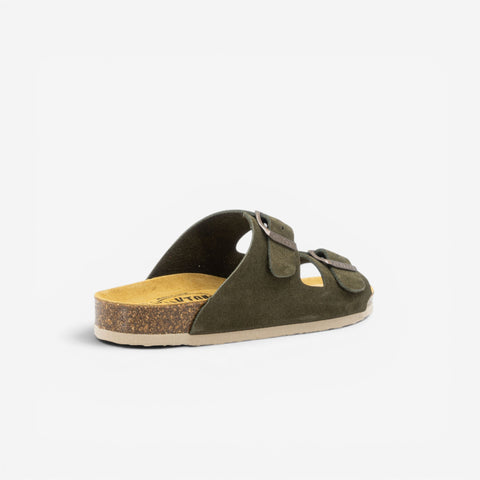 Beta Womens Sandal - Militar Serraje Top (recycled suede)