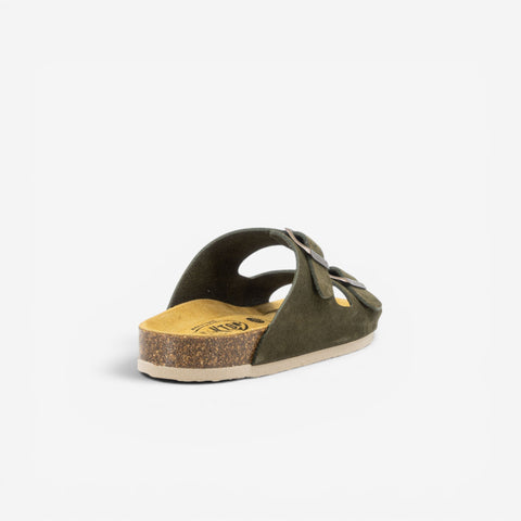 Beta Womens Sandal - Militar Serraje Top (recycled suede)
