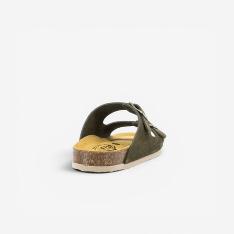 Beta Womens Sandal - Militar Serraje Top (recycled suede)