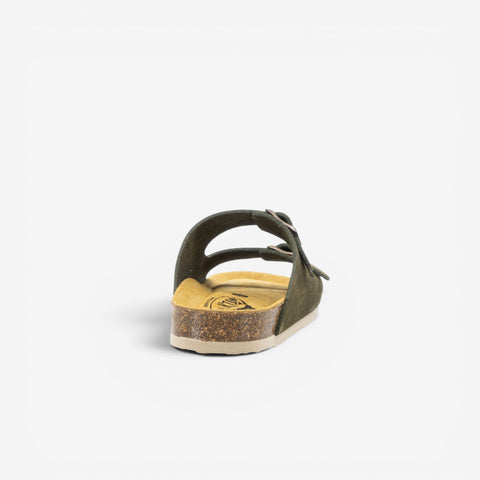 Beta Womens Sandal - Militar Serraje Top (recycled suede)
