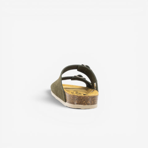Beta Womens Sandal - Militar Serraje Top (recycled suede)