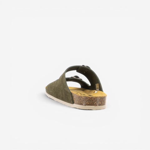 Beta Womens Sandal - Militar Serraje Top (recycled suede)