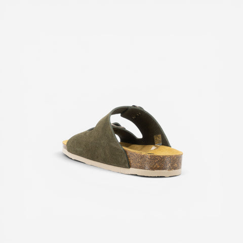 Beta Womens Sandal - Militar Serraje Top (recycled suede)
