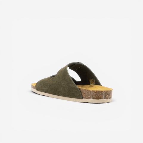 Beta Womens Sandal - Militar Serraje Top (recycled suede)