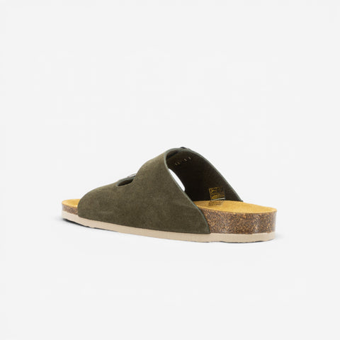 Beta Womens Sandal - Militar Serraje Top (recycled suede)