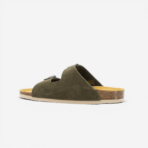 Beta Womens Sandal - Militar Serraje Top (recycled suede)