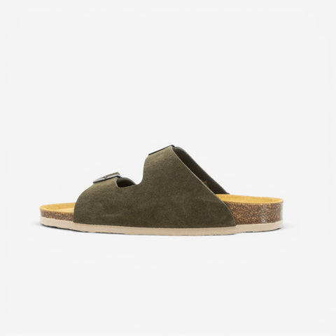 Beta Womens Sandal - Militar Serraje Top (recycled suede)