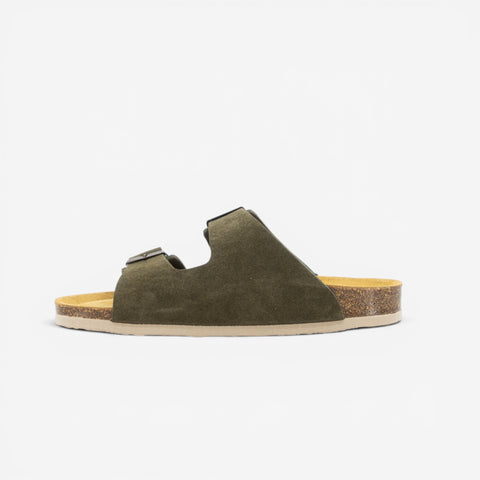 Beta Womens Sandal - Militar Serraje Top (recycled suede)
